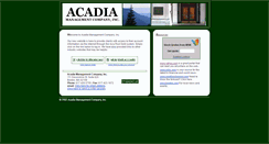 Desktop Screenshot of acadiamanagement.com